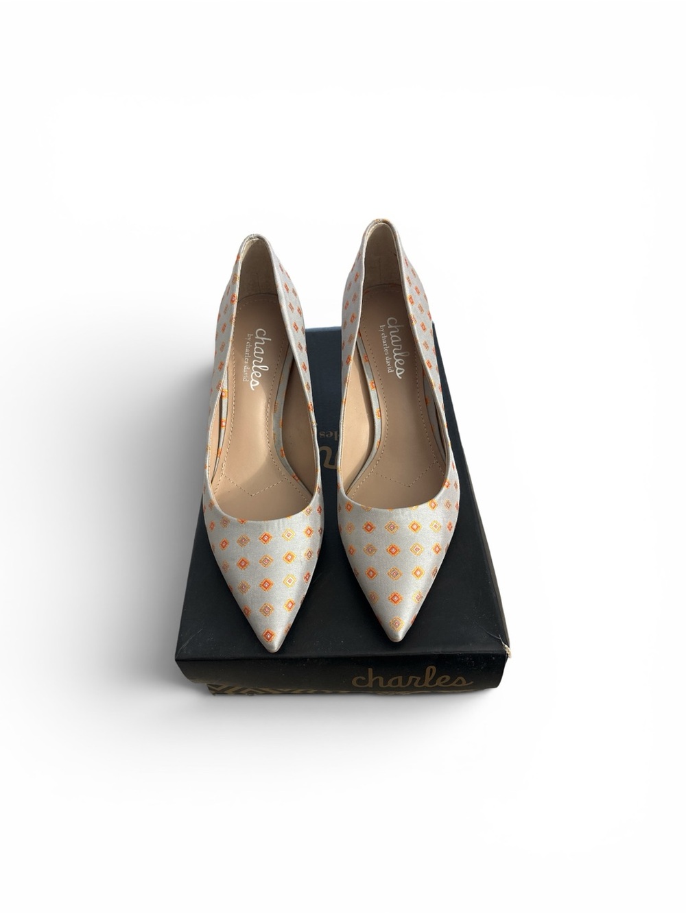 Charles by Charles David Women's Addie Diamond Printed Fabric Pumps - Picture 2 of 7